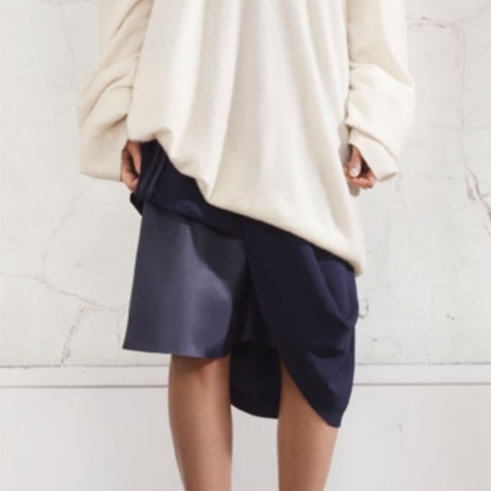 H&M Maison Margiela Blue Draped Skirt - 12